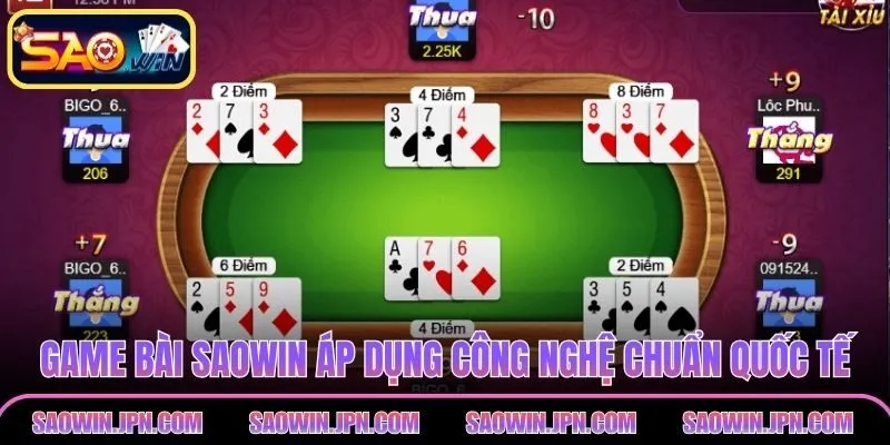 Game bài SAOWIN áp dụng công nghệ chuẩn quốc tế, bảo mật cao